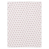 Nappe Fleur de pommier rose et blanche sur fond blanc (Devant)