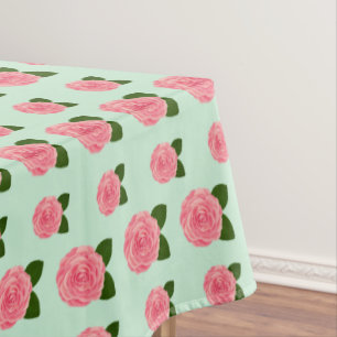 Nappe Fleur de rose rose rose pâle du jardin Vintage