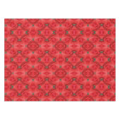 Nappe Fleur de rose rouge Abstrait Motif de la nature (Devant (Horizontal))