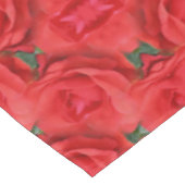 Nappe Fleur de rose rouge Abstrait Motif de la nature (Angle)