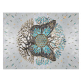 Nappe Fleur de vie - Arbre de vie - Papillon (Devant (Horizontal))