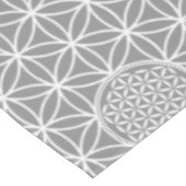 Nappe Fleur de vie - blanc clair sans soudure + votre do (Angle)