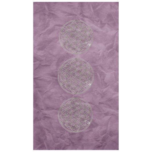 Nappe Fleur de vie / Blume des Lebens - ARGENT (Devant)