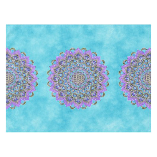 Nappe Fleur De Vie - Mandala India Style 2 (Devant (Horizontal))