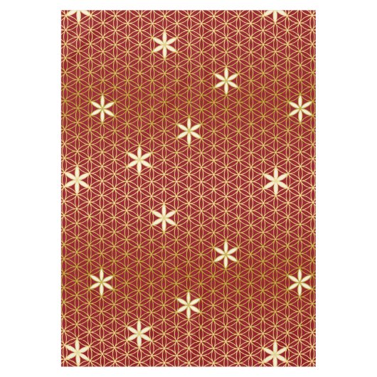 Nappe Fleur De Vie - motif sans soudure - doré (Devant)