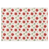 Nappe Fleur florale Poinsettia élégant Noël (Devant (Horizontal))