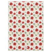 Nappe Fleur florale Poinsettia élégant Noël (Devant)