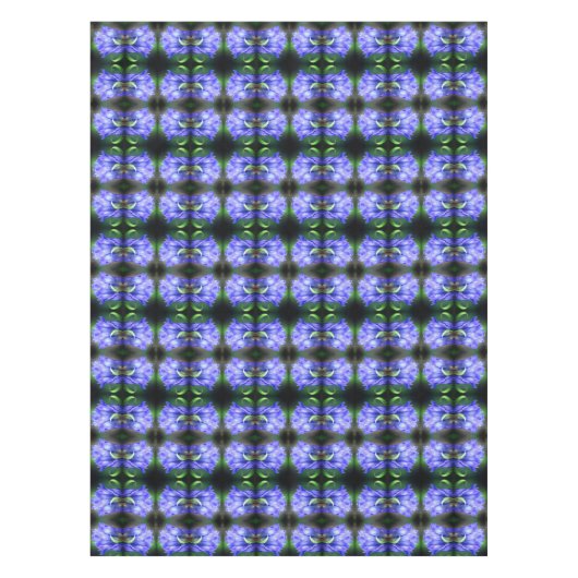 Nappe Fleur Gentienne Bleue Art Abstrait (Devant)