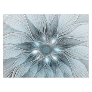 Nappe Fleur joyeuse abstraite fleur grise bleue fractale