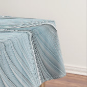 Nappe Fleur joyeuse abstraite fleur grise bleue fractale (In Situ)