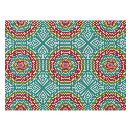 Nappe Fleur mandalaic hypnotique (Devant (Horizontal))