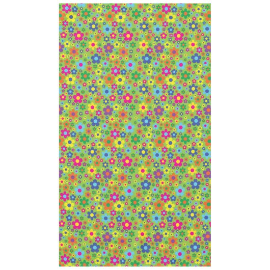 Nappe Fleur mignonne fête d'anniversaire (Devant)