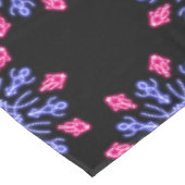 Nappe Fleur néon bleue et rouge (Angle)