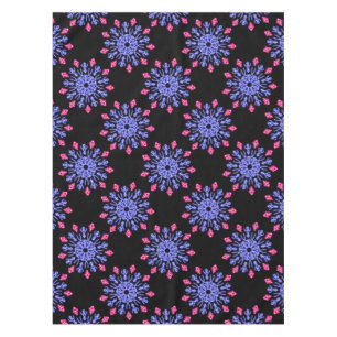 Nappe Fleur néon bleue et rouge