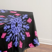 Nappe Fleur néon bleue et rouge (In Situ)
