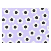 Nappe Fleur noire et blanche mignonne avec Arrière - pla (Devant (Horizontal))