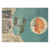 Nappe Fleur orange Lune - Charme Boho Vintage (Devant (Horizontal))
