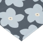 Nappe Fleur Rétro Bleu Clair Et Navy (Angle)