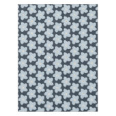 Nappe Fleur Rétro Bleu Clair Et Navy (Devant)