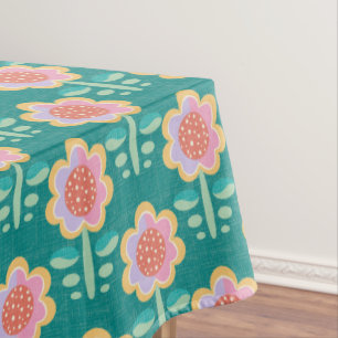 Nappe Fleur rétro ressort
