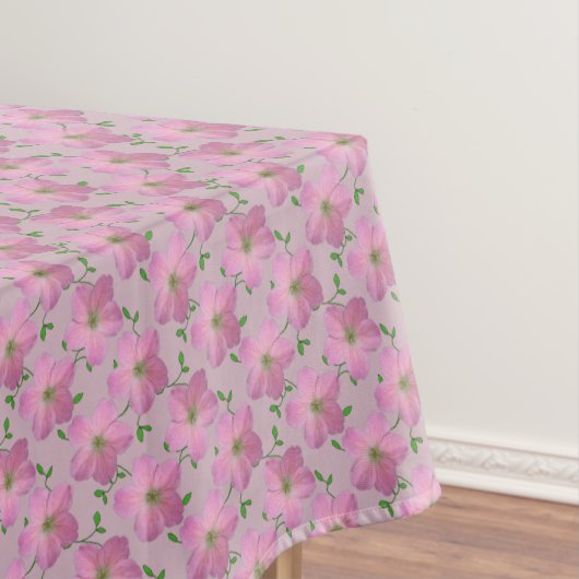 Nappe Fleur rose botanique de géranium sur toute couleur (In Situ)