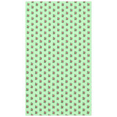 Nappe Fleur rose rose Motif sans couture sur vert clair (Devant)
