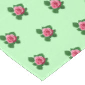 Nappe Fleur rose rose Motif sans couture sur vert clair (Angle)