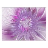 Nappe Fleur Rose Violet Passion Abstrait Art Fractal (Devant (Horizontal))