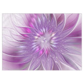 Nappe Fleur Rose Violet Passion Abstrait Art Fractal (Devant (Horizontal))
