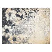 Nappe Fleur rustique et calligraphie - Papier Brown viei (Devant (Horizontal))