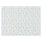 Nappe Fleur sauvage aquarelle bleu jaune  (Devant (Horizontal))