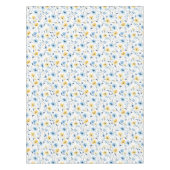 Nappe Fleur sauvage aquarelle bleu jaune  (Devant)