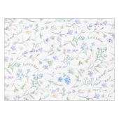Nappe Fleur sauvage aquarelle bleu violet (Devant (Horizontal))