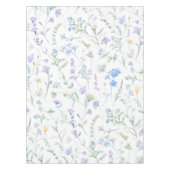 Nappe Fleur sauvage aquarelle bleu violet (Devant)