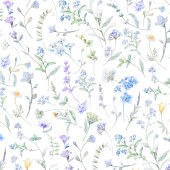 Nappe Fleur sauvage aquarelle bleu violet