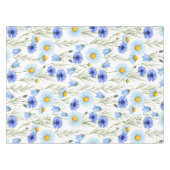 Nappe Fleur sauvage aquarelle bleue (Devant (Horizontal))