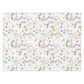Nappe Fleur sauvage Aquarelle Et Motif Papillons (Devant (Horizontal))