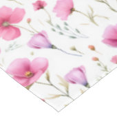Nappe Fleur sauvage aquarelle rose  (Angle)
