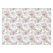 Nappe Fleur sauvage aquarelle rose et blanc (Devant (Horizontal))