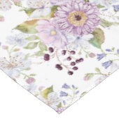 Nappe Fleur sauvage aquarelle rose et blanc (Angle)