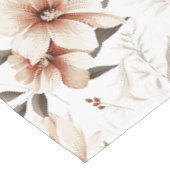 Nappe Fleur sauvage aquarelle rose marron (Angle)