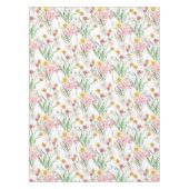 Nappe Fleur sauvage aquarelle rose vert (Devant)