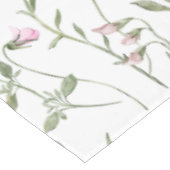 Nappe Fleur sauvage aquarelle rose vert (Angle)