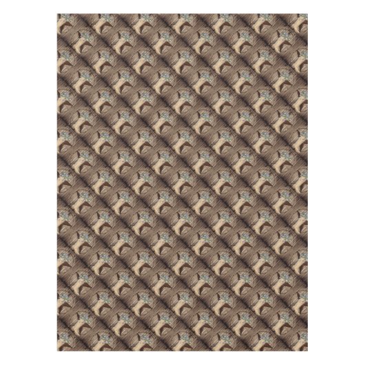 Nappe fleur sauvage de bois de grange rustique Cow-boy d (Devant)