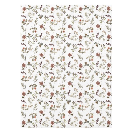 Nappe Fleur sauvage de Bourgogne verte (Devant)