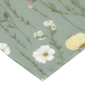 Nappe Fleur sauvage Dusty Sage Floral Vert (Angle)