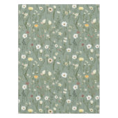 Nappe Fleur sauvage Dusty Sage Floral Vert (Devant)
