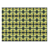 Nappe Fleur sauvage jaune délicat Art Abstrait (Devant (Horizontal))