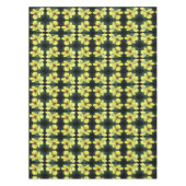 Nappe Fleur sauvage jaune délicat Art Abstrait (Devant)
