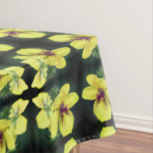 Nappe Fleur sauvage jaune délicat Art Abstrait